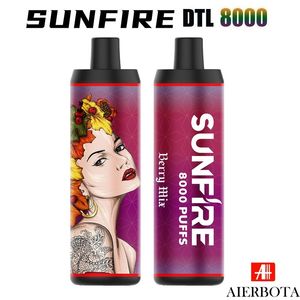 Venta más vendida Sunfire Sunfire 8k más vendida más de 7000 ECIG DTL VAPE DE LA MEDILLA DESCUPABLE CARCULA DE CARCES PREFILLADOS 18ML Vape Big Puffs del suministro del fabricante