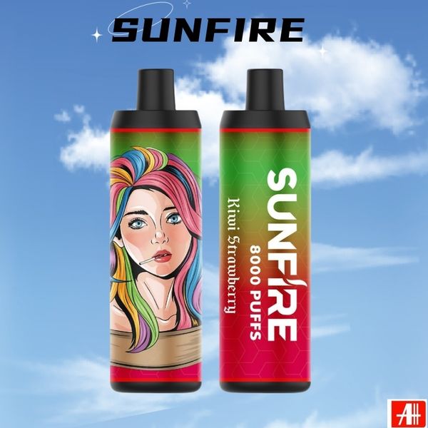 Venta al por mayor Mejor venta Original Sunfire 8k 9k puff más de 7000 6000 Ecig desechable DTL Mesh Coil puff 18ML E líquido Precargado Vape Pen Big 8k Puffs Precio de fábrica