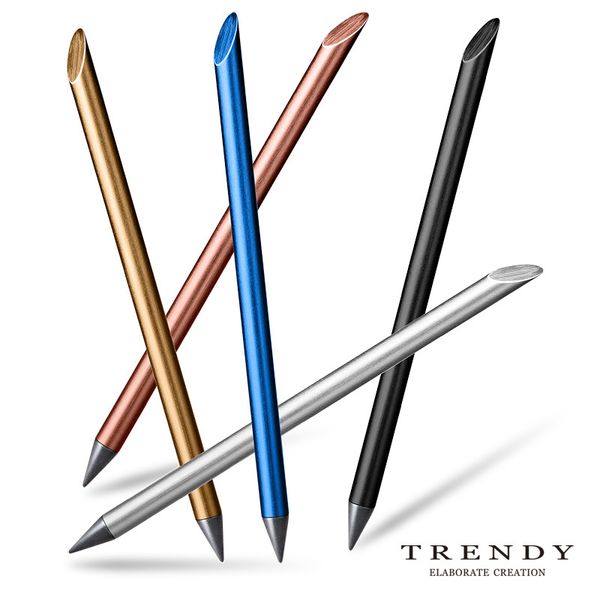 Creative Design Beta stylo sans encre métallique crayon éternel Designer automatique crayon mort-vivant stylo éternel en métal