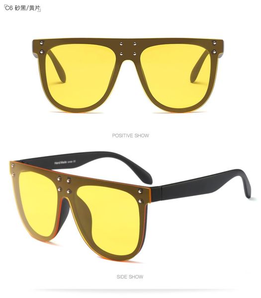 Lunettes de soleil gros-grand cadre femmes lunettes de soleil surdimensionnées lunettes de soleil œil de chat vintage meilleures ventes marque de mode de luxe
