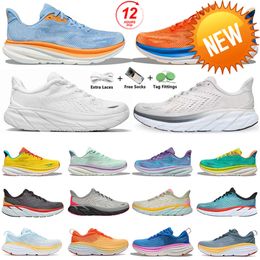 Al por mayor Bondi Clifton 9 Clifton Casual Shoes Harbor Mist Black White Carbon X 2 Free People Diseñador Athletic Bondis 8 Mujeres Femeninas Deportes Deportes