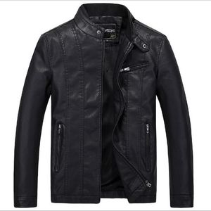 Groothandel- Boyuan Lederen jas Leren Jas Heren Chaquetas de Cuero Hombre 2017 Lederen motorrijders voor mannen Zwart Leather Jacket Men B627 247W