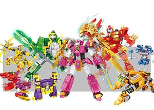 Groothandel merk Kaizhi blokkeert twaalf constellaties Star Lights Fighter Transformers Toys Puzzle Assembly Kleine deeltjes 1 tot 2 Vervorming Robot Boy Toys Gifts
