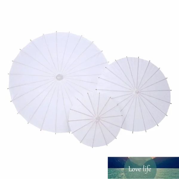 parasols de mariage en gros Parapluies en papier blanc Mini parapluie artisanal chinois 4 Diamètre: parapluies de mariage 20,30,40,60cm