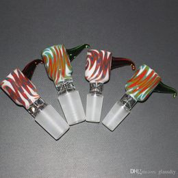 Atacado peças de tigela de vidro redonda de cor brilhante para bongos narguilés feminino masculino 14mm 18mm com tela de favo de mel