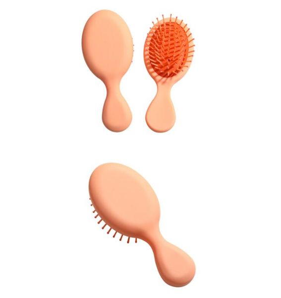 Gros poils brosse à cheveux 9 couleurs antistatique poignée antidérapante peigne tête cuir chevelu masseur mignon outil de coiffure