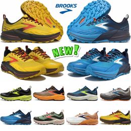 wholesale Brooks Cascadia chaussures de course designer hommes femmes baskets de sport de plein air baskets fond plat noir blanc bule vert orange EUR 36-45