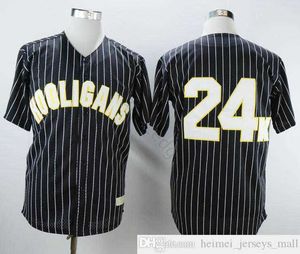 Vente en gros Bruno Mars 24K Hooligans Maillots de baseball noirs Film cousu Bruno Mars 24K Hooligans Baseball Jersey Shirt