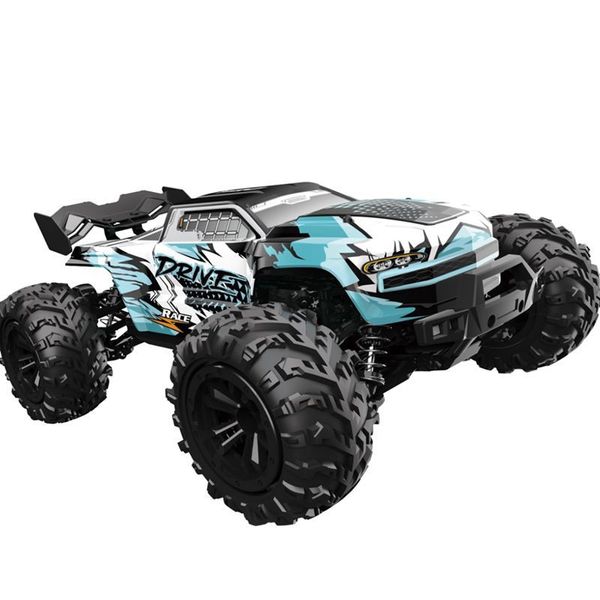 Venta al por mayor de motor sin escobillas RC coche 1:16 eléctrico con tracción en las cuatro ruedas coche de alta velocidad competitivo bigfoot todoterreno control remoto coche de juguete adecuado para jóvenes