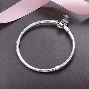 Pulsera de hueso de serpiente con hebilla al por mayor para Pandora 925 temperamento de plata esterlina pulsera de damas salvajes artículos de moda con caja original