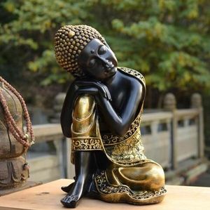 Fournitures bouddhistes en gros # maison famille Bless Safe bonne chance bouddha-asie du sud-est statue d'art de bouddha endormi