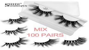 Gros en vrac 25mm cils de vison 20/30/40/50/100 paires doux longs faux cils naturel y faux extension de cils maquillage des yeux 1451114