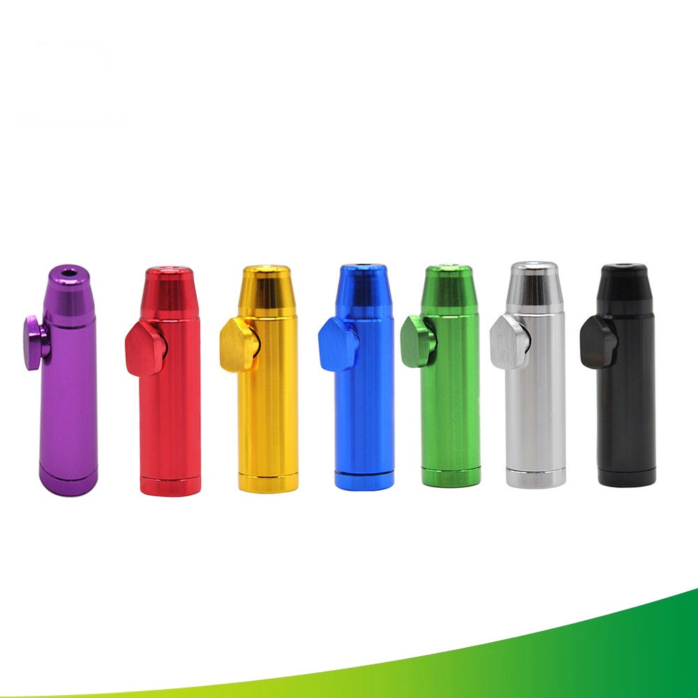 Toptan kurşun enfiye şişe sigara içme boruları Snatory Kit Taşınabilir Sniff Cep Dayanıklı Snuffer Mix Renk Mini Snatter Sniffer Snuffer Biberon