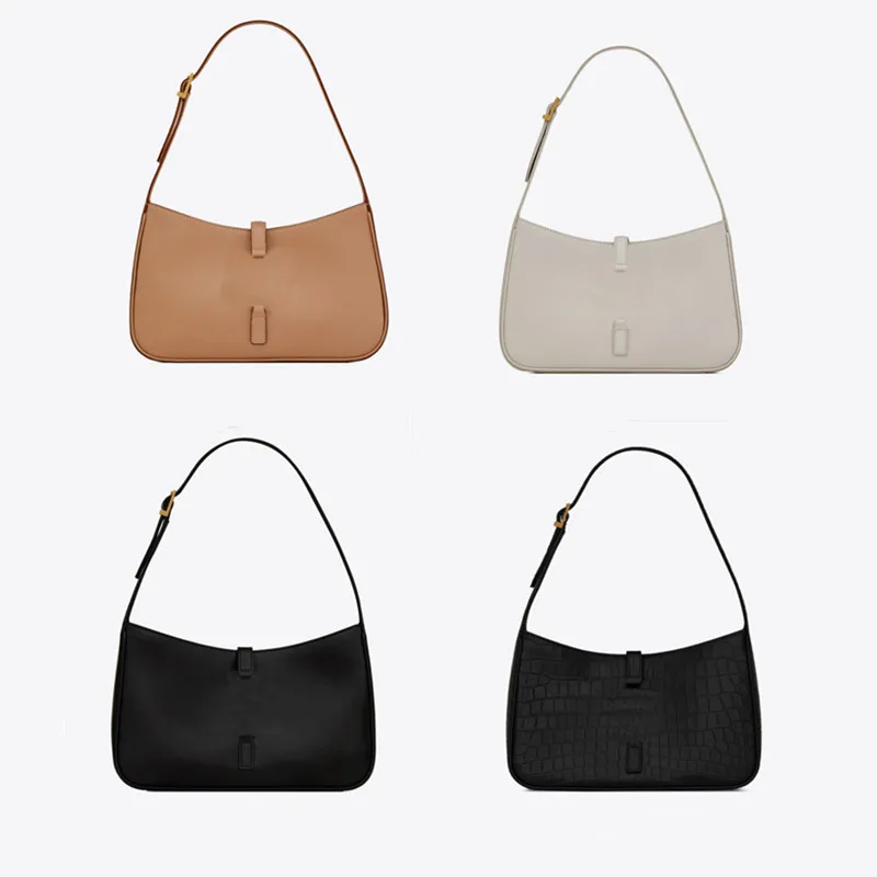مصمم جلدي بالجملة Cleo Underarm Bags Mini Hobo Luggage للنساء الكتف Crossbody Bags Mens Stest Cack Pack Lady Clutch Tote Based Based Pochette Bage