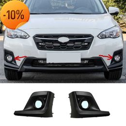 Gros voiture avant pare-chocs antibrouillard lampe cadre couverture antibrouillard chrome garniture capuchon capot pour Subaru XV Crosstrek 2018 2019 2020 accessoires