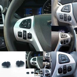 Botones de control de control de crucero del volante para automóvil al por mayor para Ford Edge Explorer 2012 2013 2014 2015 Accesorios