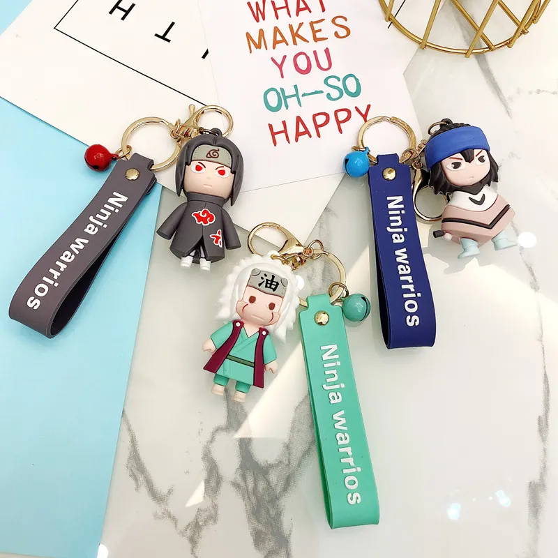 Action de dessin animé en gros et figures Animation japonaise Sales de chaîne de clés de six pendentifs petits cadeaux