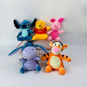 Groothandel Cartoon Cute Tiger Plush Toy Backpack Pendant Key Chain Gift Decoration Game Prijzen