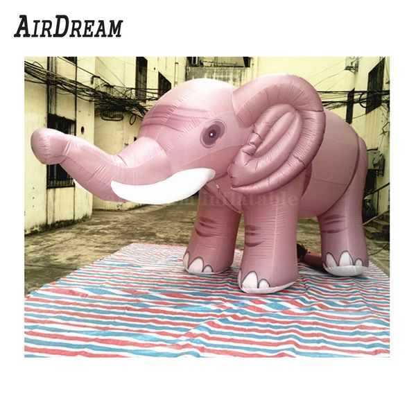 Éléphant gonflable de publicité en mouvement de dessin animé, pour la décoration de fête, prix compétitif, vente en gros