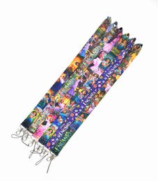 Groothandel mobiele telefoon Banden Charms 20 -stks Love Cartoon Mobile Lanyard Key Chain ID Card Hang Rope Sling Neck Badge hanger geschenken 2022 #009