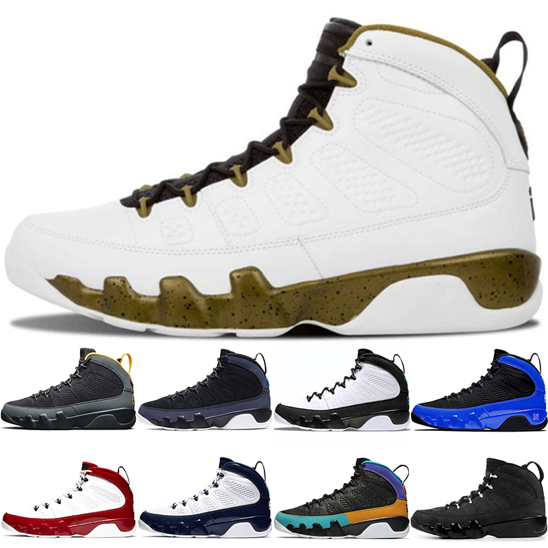 Wholesale Change The World Men Basketball Shoes 9s University Gold Gym Red Racer Blue Regon ducks Mens Trainers Sports Sneaker Size 7-13