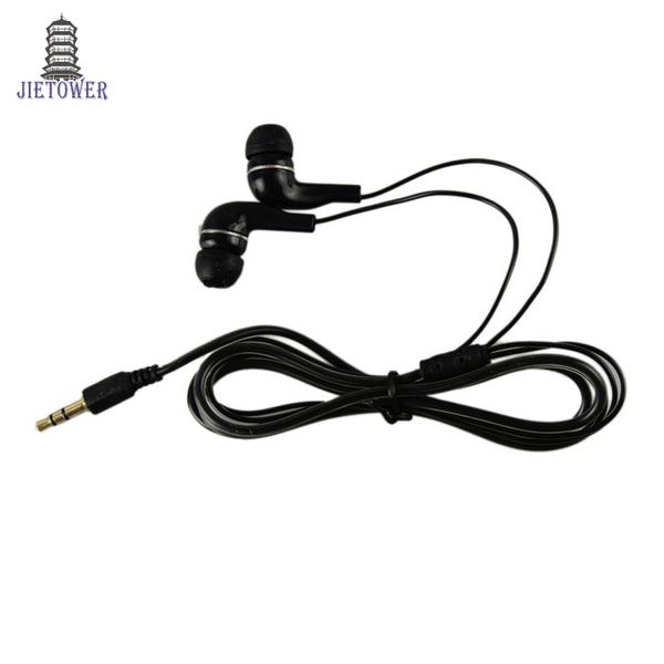 En gros pas cher 3,5 mm stéréo doux transparent dans l'oreille écouteurs intra-auriculaires confortable portant un casque de sport pour HTC iPhone iPad pour MP3 300 pcs