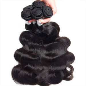 Groothandel Goedkope 9A Braziliaanse Maagd Menselijk Haar Bundels Body Wave 100% Remy Menselijk Haar Goede Kwaliteit Opperhuid Uitgelijnd Maagd haar Natuurlijke Kleur