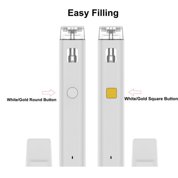 Vapor de vape de vape vacío desechable desechable al por mayor 1 ml 2ml Eectrónico 300 mAh Batería recargable Cartuchos recargables Vapers Desechables Vaporizador Price