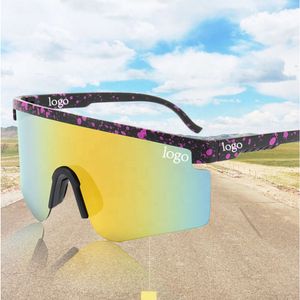 Enracinement en gros, un objectif à un morceau surdimensionné cyclisme vélo de vélo de soleil lunettes de soleil noir framers sportifs pour hommes femmes unisex