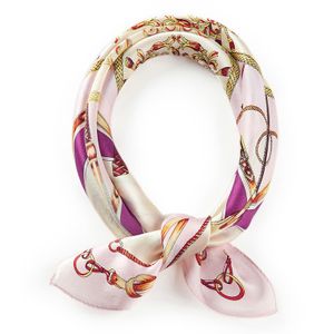 Groothandel-chiffon sjaal vierkante zakdoek satijnen lint sjaal hals sjaal voor vrouwen meisjes dames gunst kerstcadeautjes.