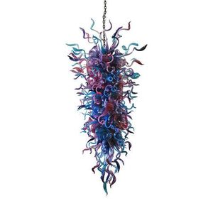 Candelabros de estilo al por mayor Araña de cadena elegante decorativa de cristal de Murano de ahorro de energía con alta calidad