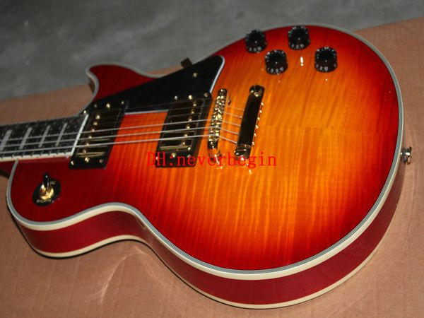 gros China Guitar Factory Custom cherry guitare électrique livraison gratuite