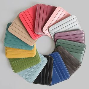 Groothandel klassieke visitekaartjeshouder voor dames kaartpakket slanke minimalistische creditcardset mini multi-card kleine portemonnee voor heren