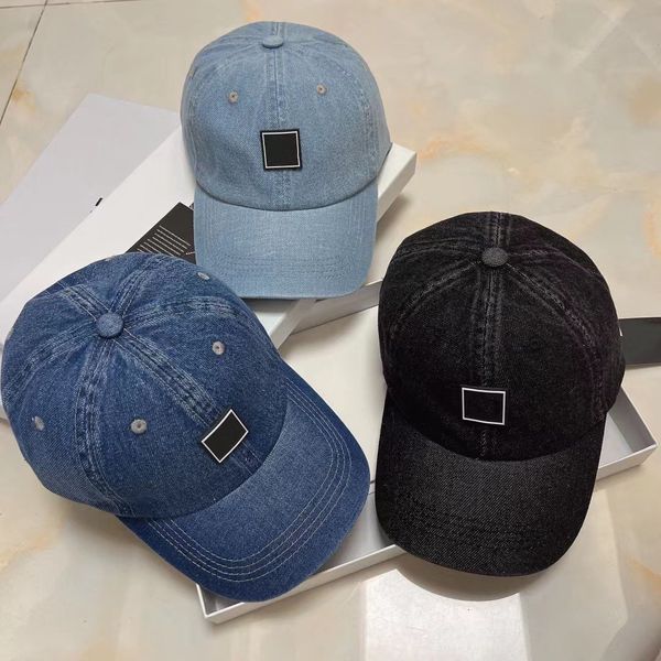 Casquettes de baseball de concepteur classique en gros hommes femmes denim matériel chapeau de seau sport casquette de balle de golf unisexe été chapeaux réglables en plein air hip hop voyage sport cadeau