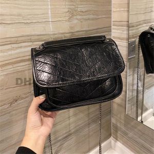 Vente en gros Sacs de messager de mode classique Designer de luxe Enveloppe noire Lycée Fille Femmes Dames Une épaule Sacs à main en cuir Bandoulière Femme Embrayage