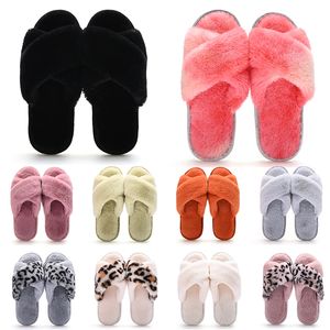 Groothandel Classic Winter Indoor Slippers Voor Vrouwen Snowbont Dia's Huis Outdoor Meisjes Dames Furry Slipper Flat Platforms Zachte Comfortabele Schoenen Sneakers 36-41