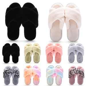 Groothandel Classics Winter Indoor Slippers voor Vrouwen Snowbont Dia's Huis Outdoor Meisjes Dames Furry Slipper Flat Platforms Softs Schoenen Sneakers