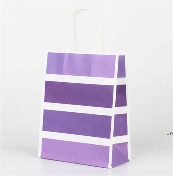 Sacs-cadeaux en papier kraft de stockage de garde-robe de vêtements en gros Shopping au détail avec poignées, sacs de fête de vacances, recyclables pour le mariage CCD11333