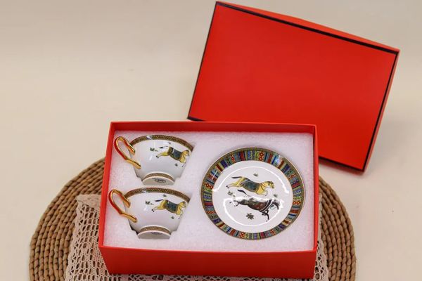 Tasses à café en gros, soucoupes, ustensiles de cuisine, Bar à manger, maison classique, tasse et soucoupe en porcelaine, service à café en céramique, vente en gros