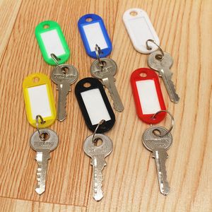 Porte-clés en plastique de couleur, vente en gros, numéro de clé d'hôtel, liste de numéros de carte, classification