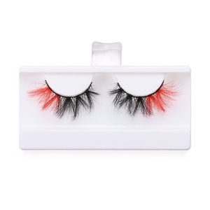 Vente en gros Couleur Faux Cils Naturel Long Super Doux Wispy Moelleux À La Main Cils Partie Quotidien Maquillage Des Yeux Extension De Cils