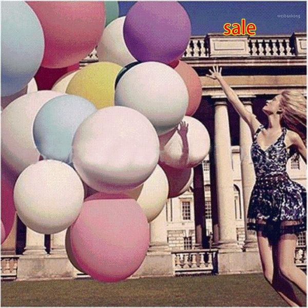 Otros suministros para fiestas de eventos Venta al por mayor Colorido Globo gigante redondo de 36 pulgadas Globos de látex grandes inflables de helio para cumpleaños W