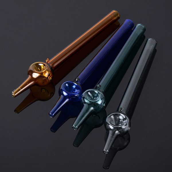 Venta al por mayor colorido Pyrex Glass Oil Burner Pipes Mini Small Handpipe Oil Nail Pipe Fumar Accesorios SW120