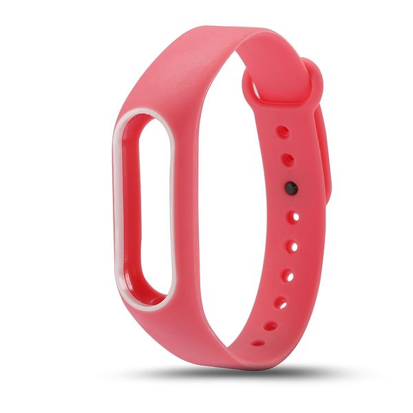 Bracelet de poignet en silicone coloré en gros Bracelet de remplacement double couleur pour Original Miband 2 Xiaomi Mi band 2 Bracelets