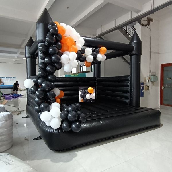 Comercial mayorista comercial Black Bounce House Bouncy Castle Inflable Jumper Bouncer for Party Event 001