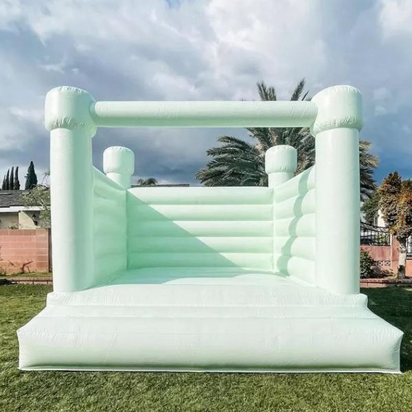 wholesale Comercial al aire libre 4x4 m verde Casa de rebote inflable Boda castillo inflable fotos de matrimonio en venta