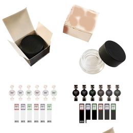 Dhesy – boîte d'emballage de pots de concentré en carton doré avec pots de cire en verre, résine de colophane vivante, livraison directe, vente en gros