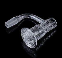 Vente en gros en forme de cône sablage sans couture entièrement soudure accessoires pour fumeurs Bangers Flat Terp Slurper Set avec 100% quartz bord biseauté clous Banger FWQB23