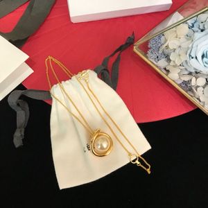 Groothandel- koper goud ronde cirkel kruisgesp witte parel charme hanger lange ketting ketting voor vrouwen sieraden