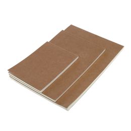 Bloc-notes vierge en papier de vache, carnet de notes vintage souple, mémos quotidiens, couverture Kraft, vente en gros